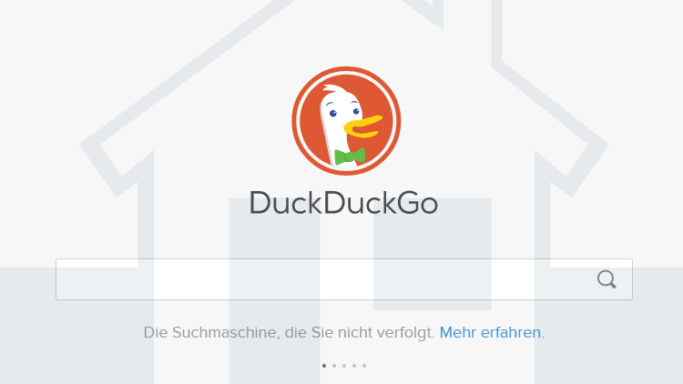 DuckDuckGo als Startseite festlegen