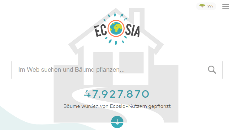 Ecosia Startseite