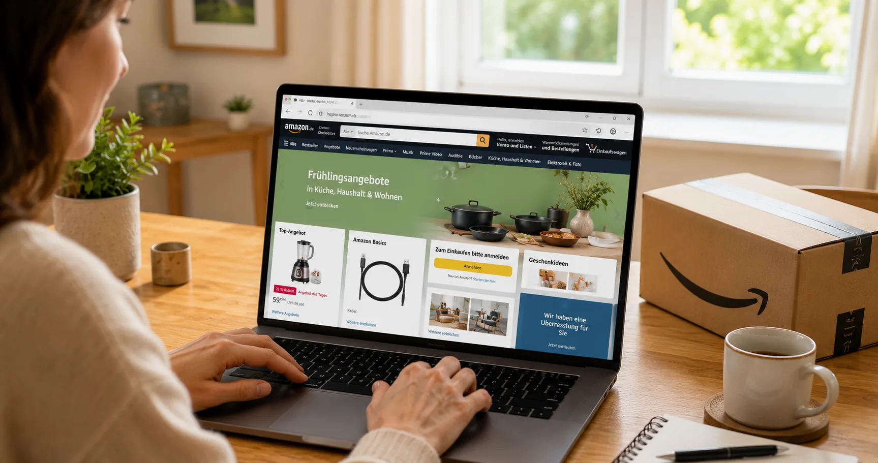 Amazon - Der Online-Shop als Browser-Startseite