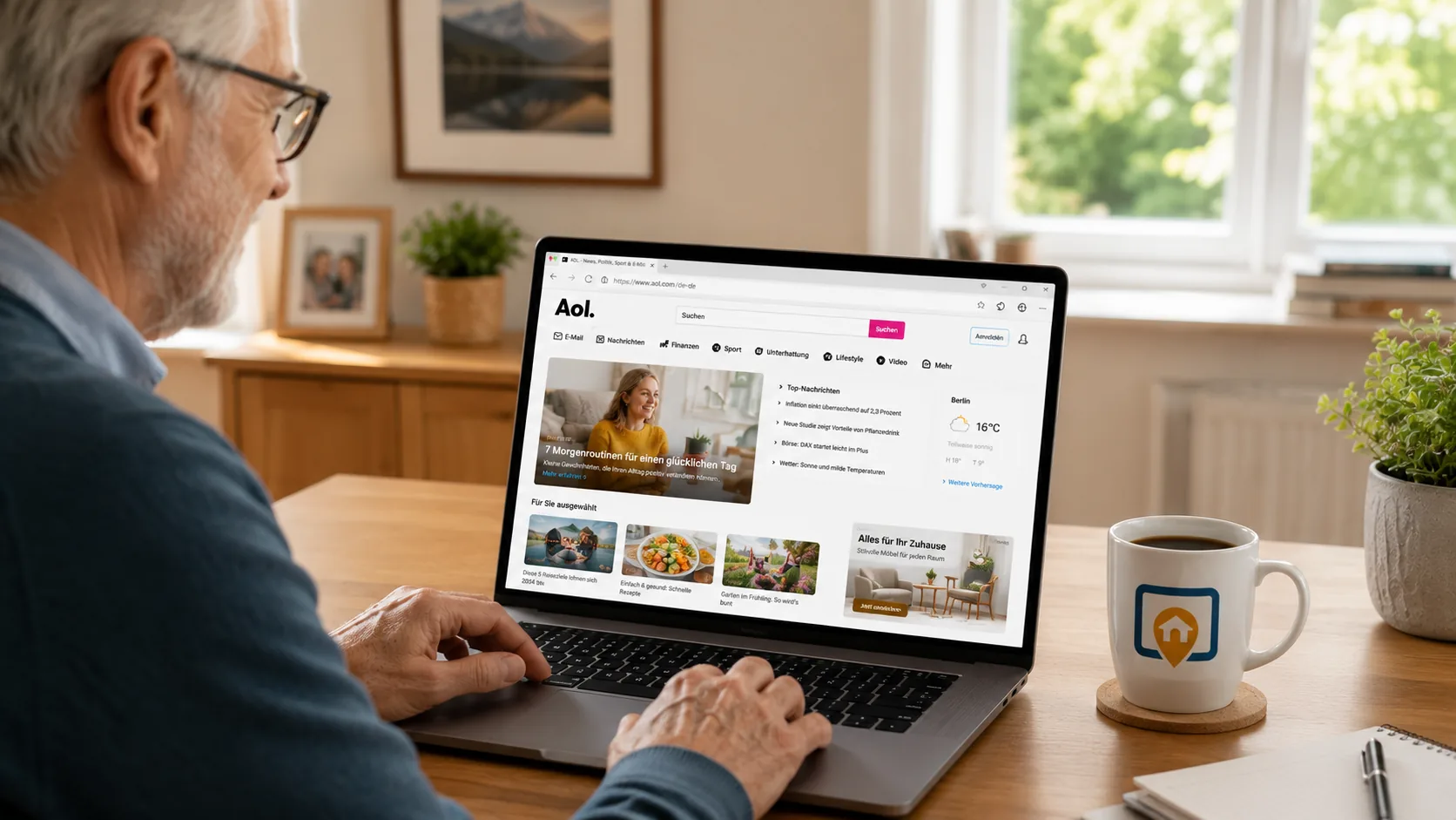 AOL - Das Internetportal als Startseite einrichten