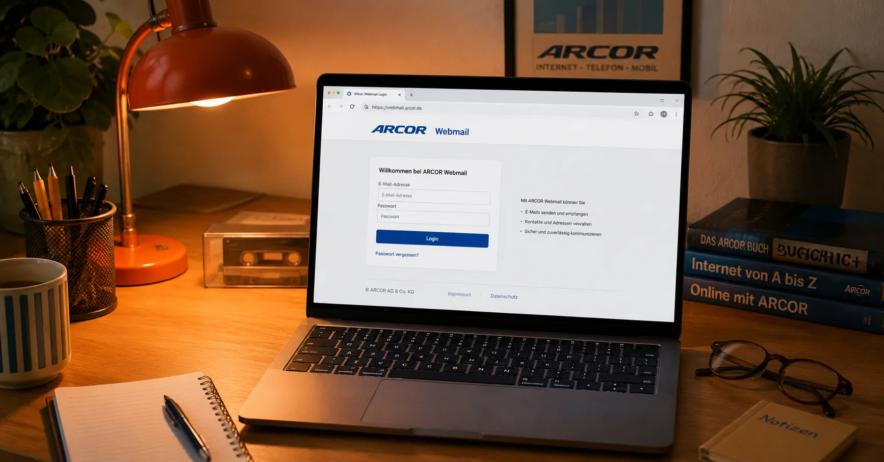 Arcor - Webmail und Portal bei Vodafone