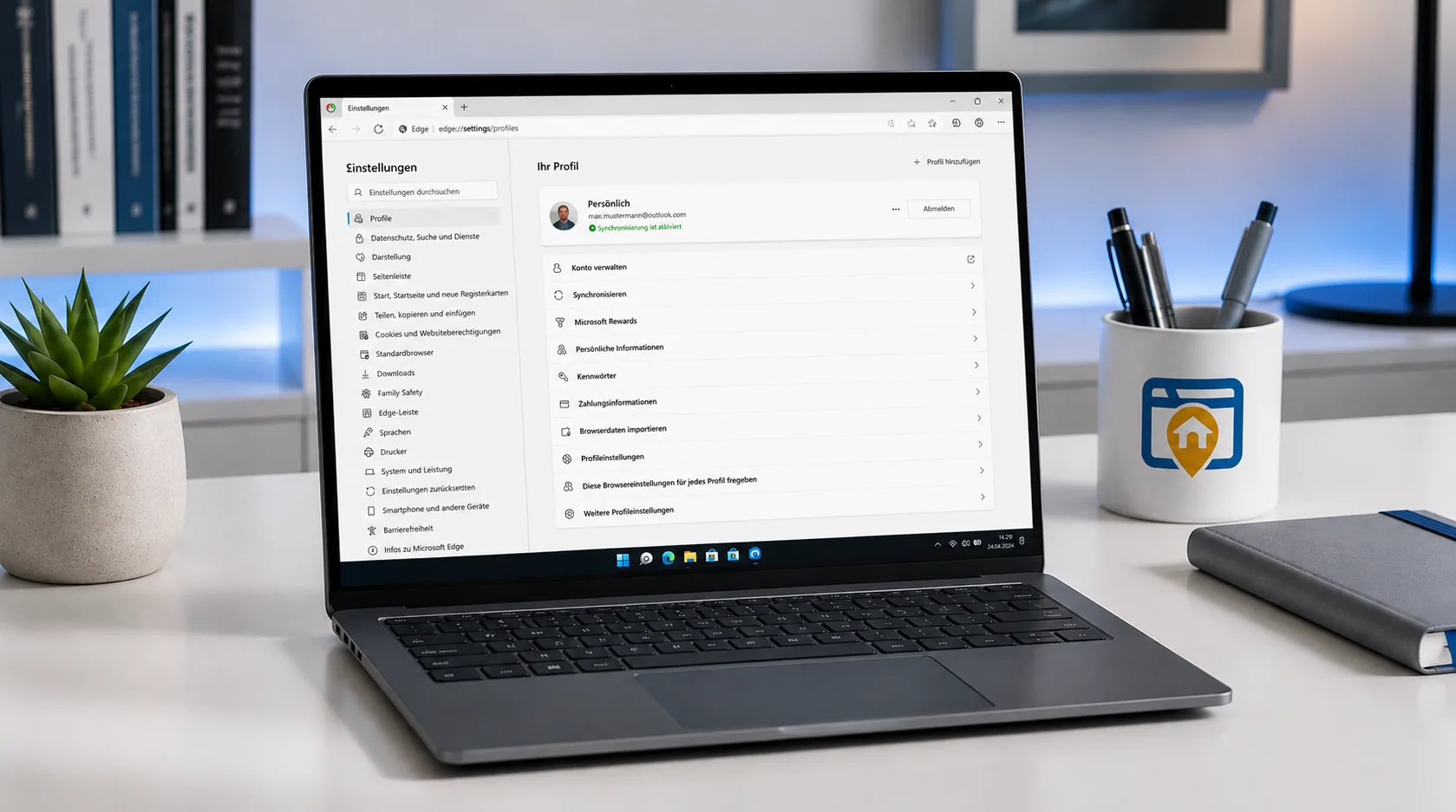 Microsoft Edge - Startseite in den Browser-Einstellungen aendern