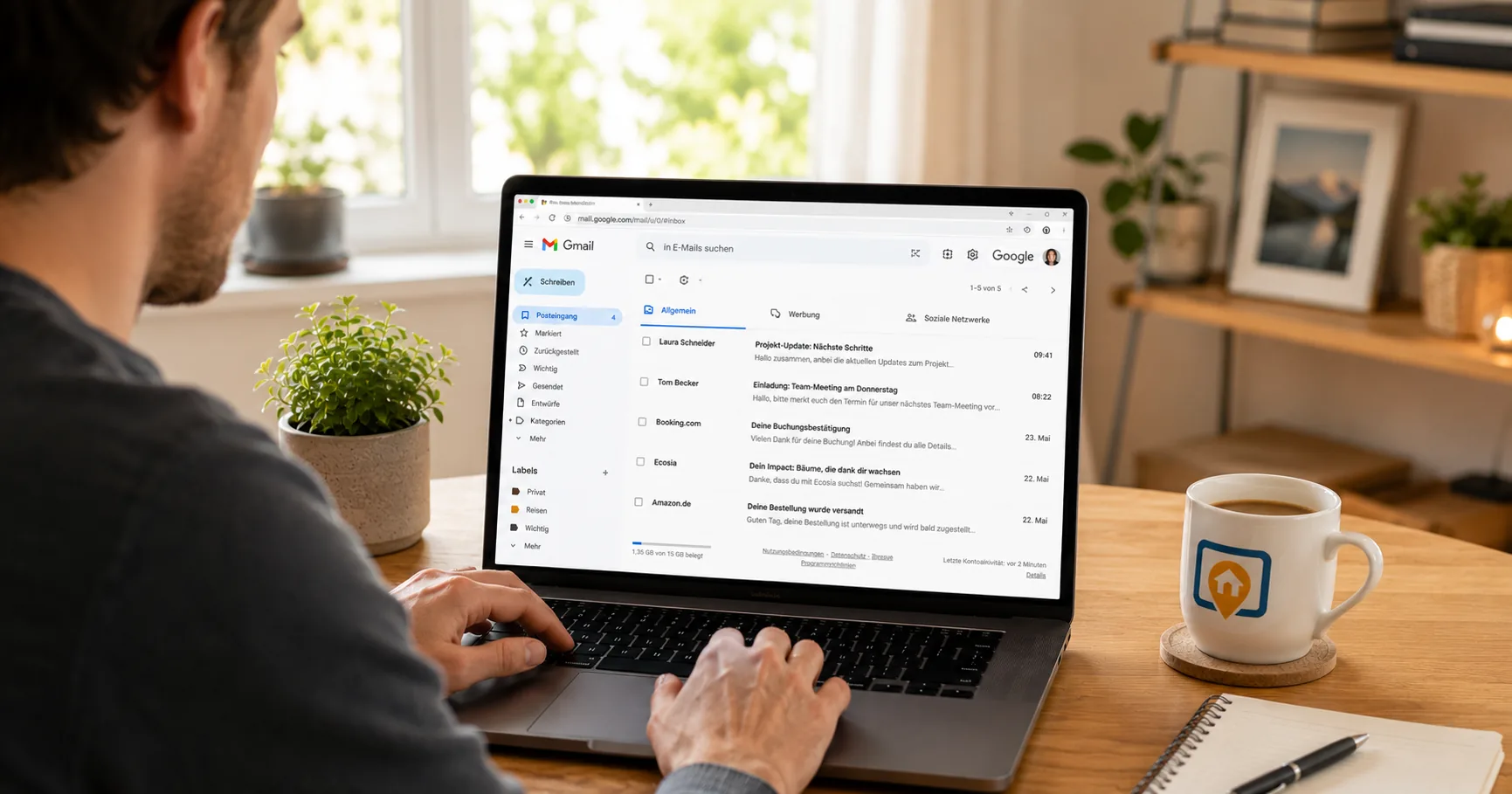 Gmail - Google Mail als Browser-Startseite