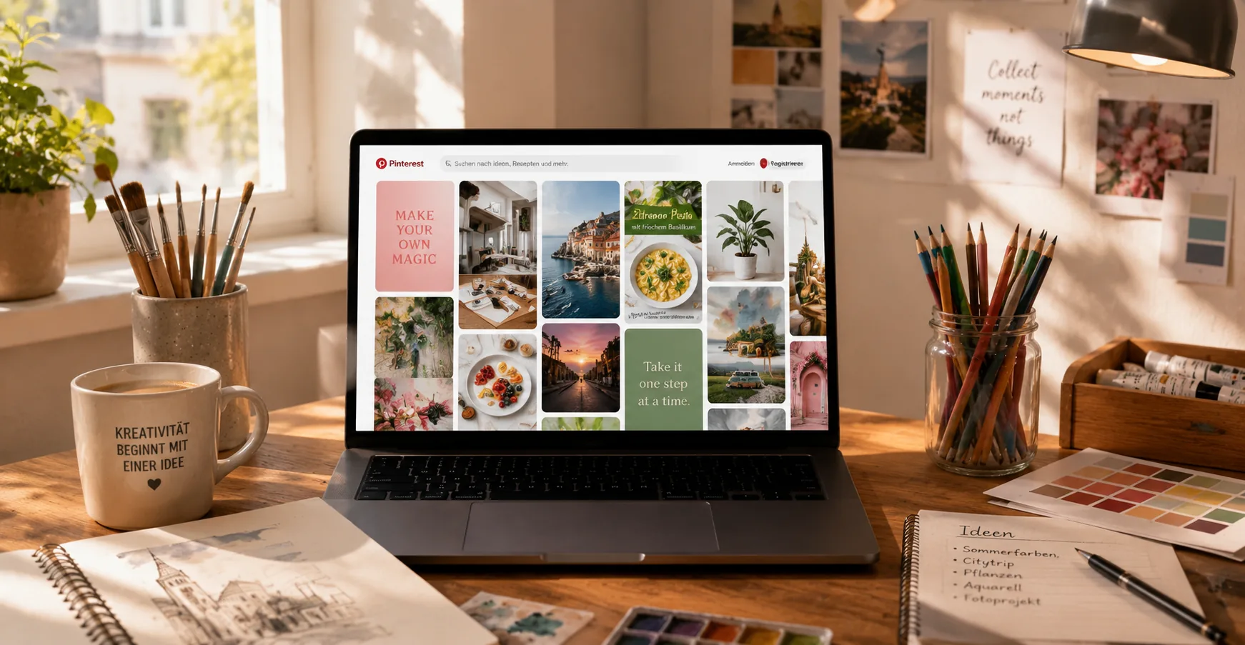Pinterest - Ideen und Inspiration als Startseite