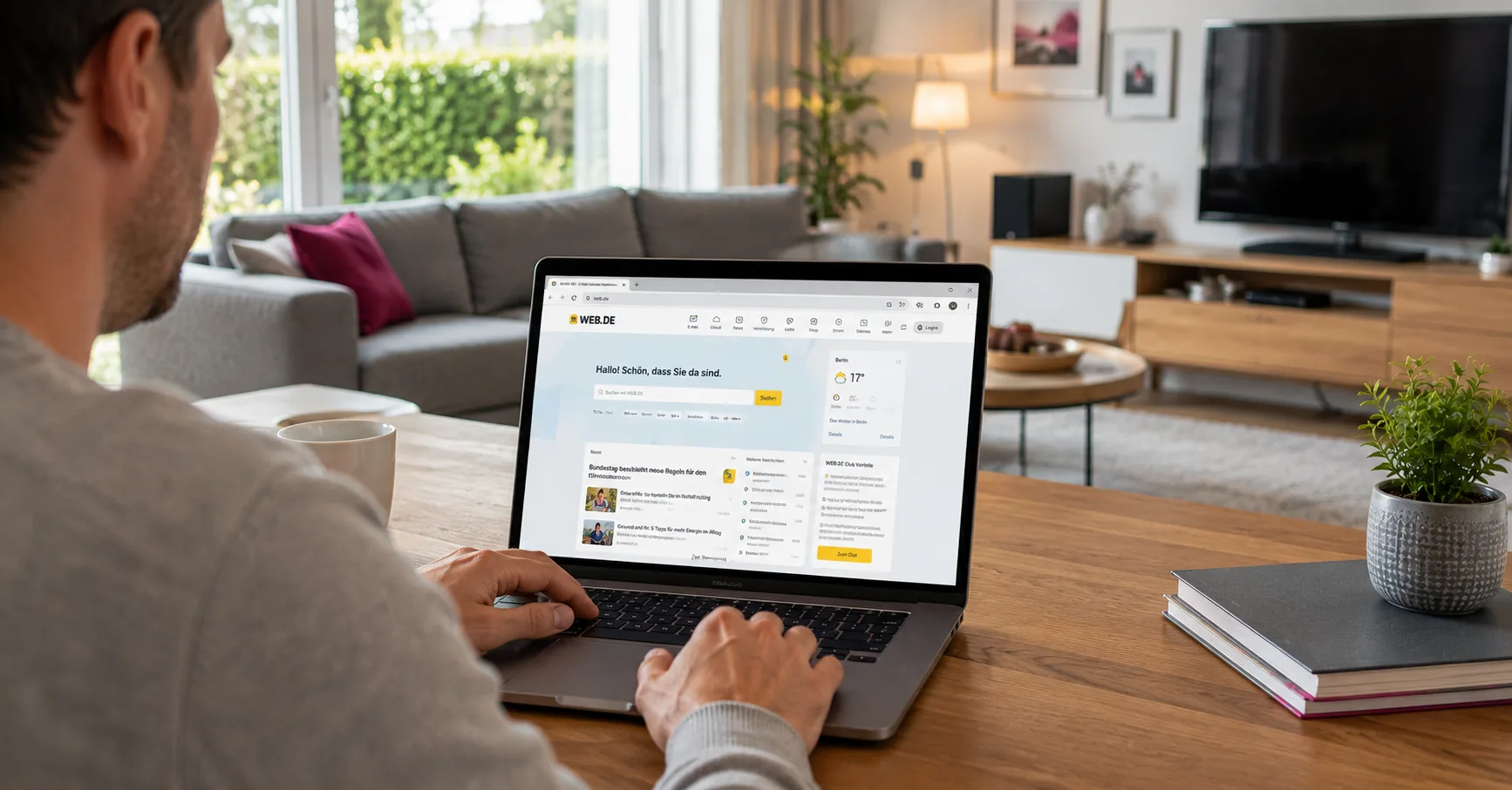 Web.de - E-Mail und Portal als Startseite einrichten