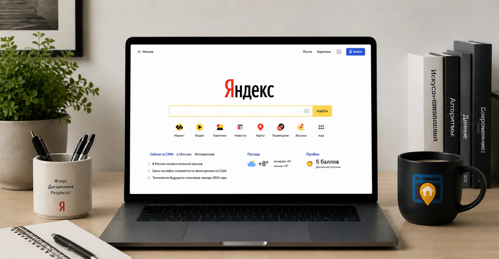 Yandex - Die russische Suchmaschine als Startseite