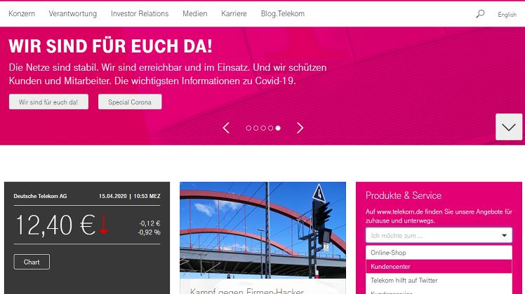 Telekom Startseite