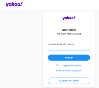 BEI YAHOO AN ODER ABMELDEN visual data 3